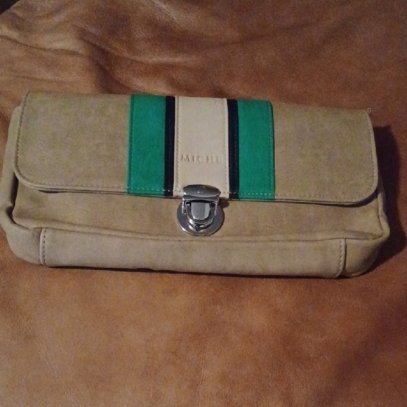 💙🏍Miche Tan and Green  Bag With Shoder Strap - Picture 10 of 10